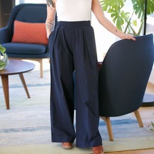Stateside Poplin Wide Leg Pant
